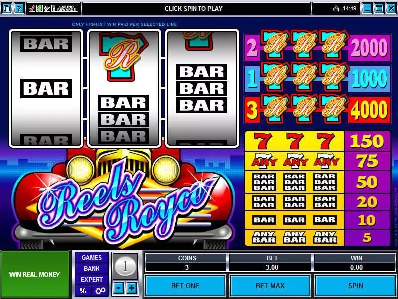 Reels Royce Free Casino Slot 