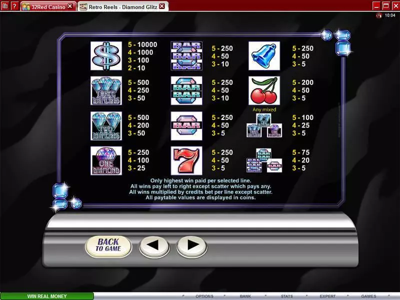 Retro Reels - Diamond Glitz Free Casino Slot  with, delFree Spins