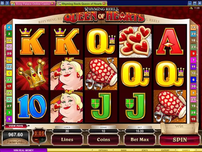 Rhyming Reels - Queen of Hearts Free Casino Slot  with, delFree Spins