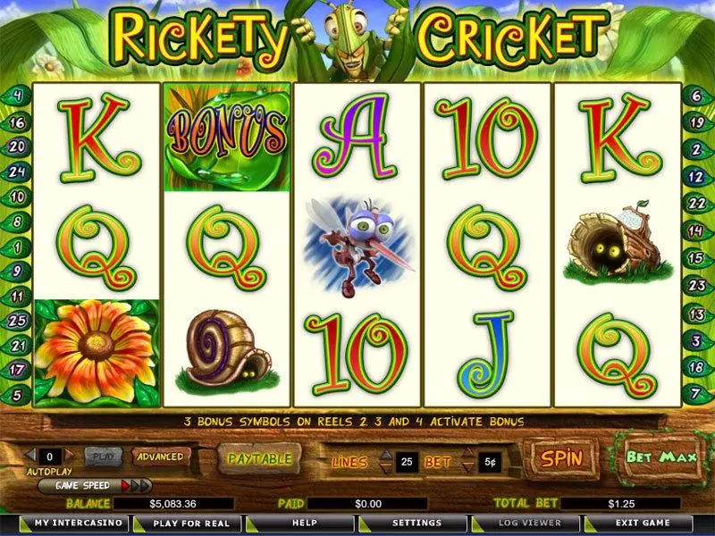 Rickety Cricket Free Casino Slot  with, delFree Spins