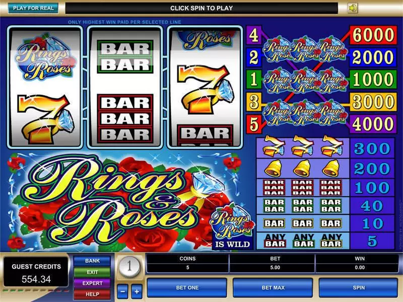 Rings and Roses Free Casino Slot 