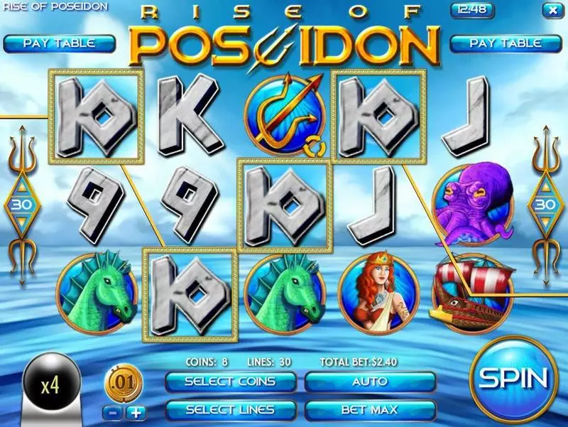 Rise of Poseidon Free Casino Slot  with, delFree Spins