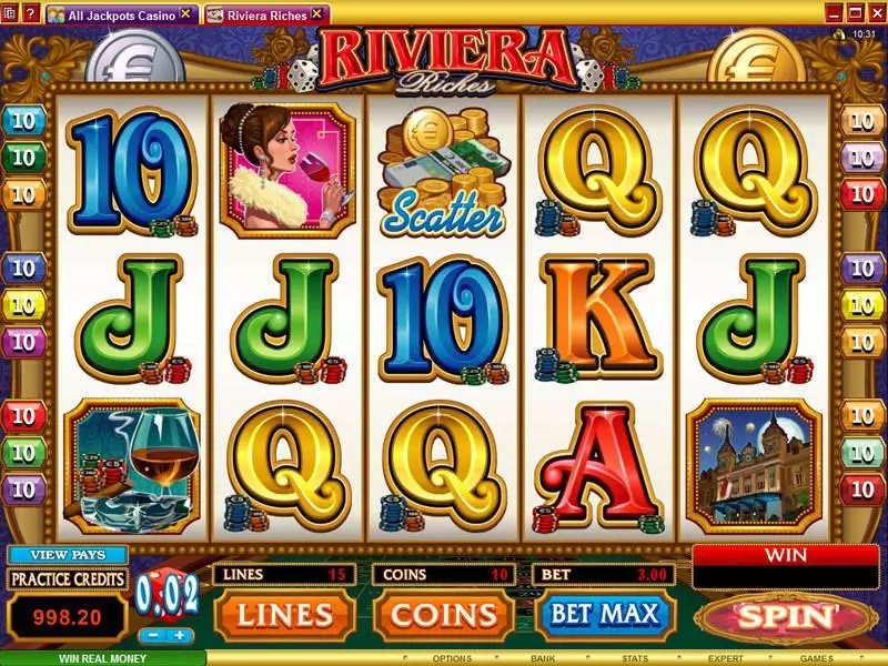 Riviera Riches Free Casino Slot  with, delFree Spins