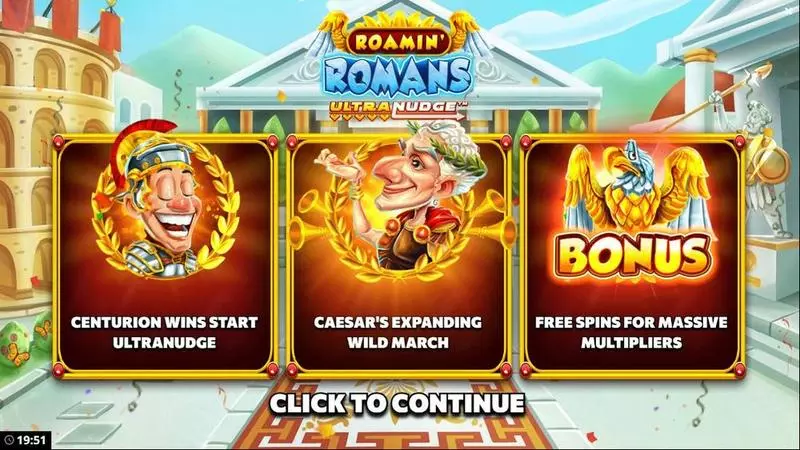 Roamin Romans UltraNudge Free Casino Slot  with, delFree Spins