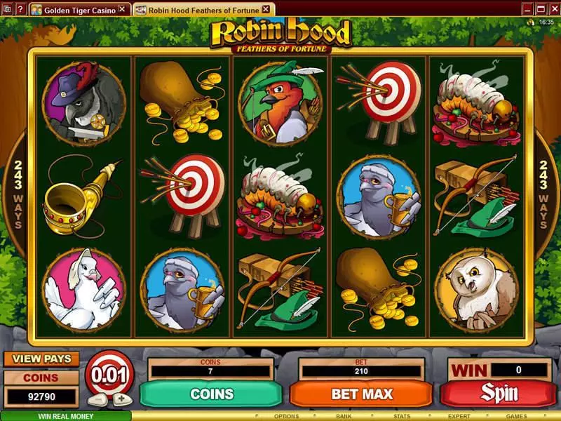 Robin Hood Feathers of Fortune Free Casino Slot  with, delFree Spins