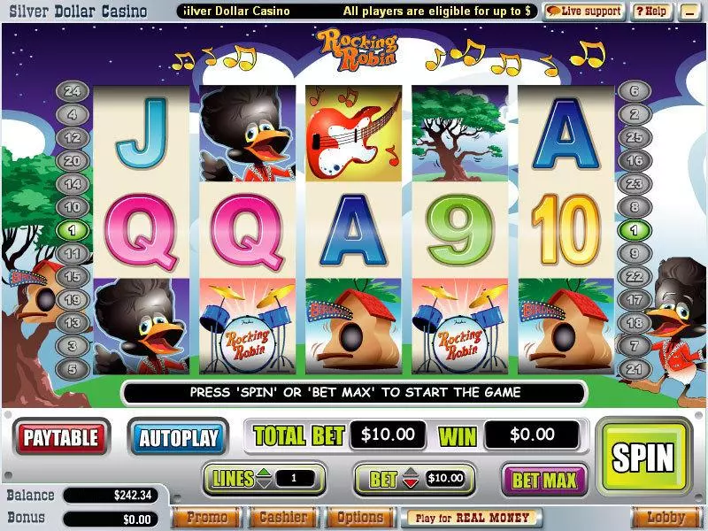 Rocking Robin Free Casino Slot  with, delFree Spins