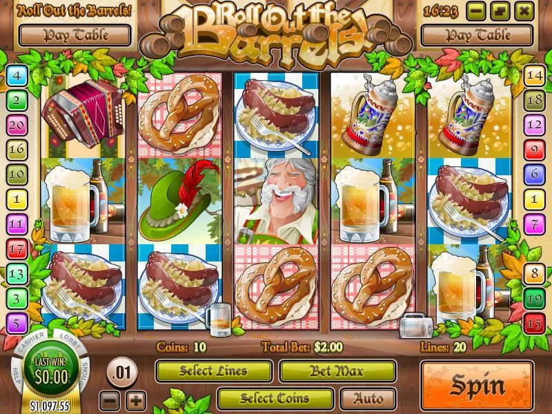 Roll Out the Barrels Free Casino Slot  with, delFree Spins