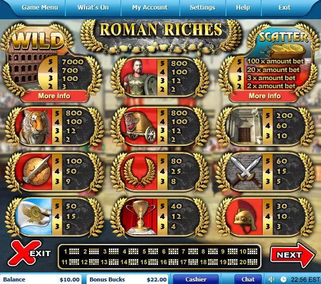 Roman Riches Free Casino Slot  with, delFree Spins