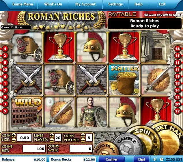 Roman Riches Free Casino Slot  with, delFree Spins