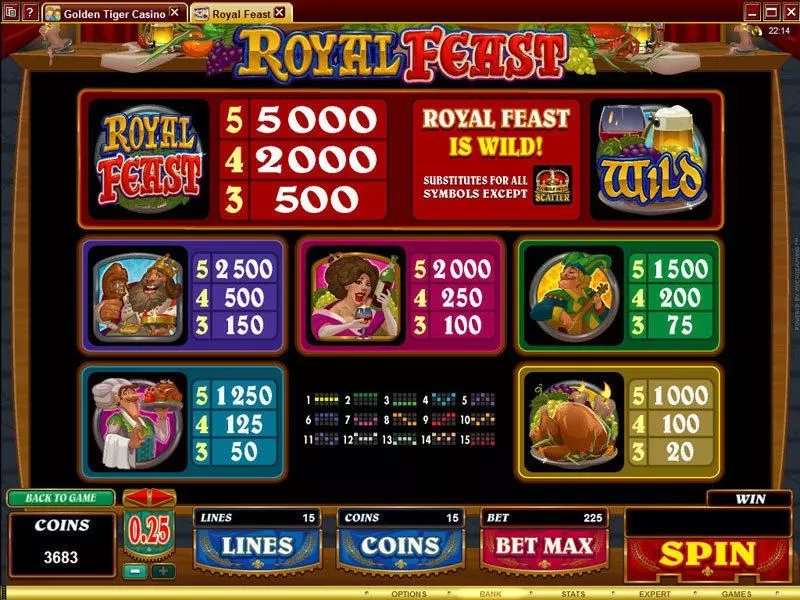 Royal Feast Free Casino Slot  with, delFree Spins
