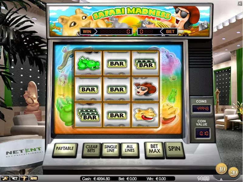 Safari Madness Free Casino Slot 