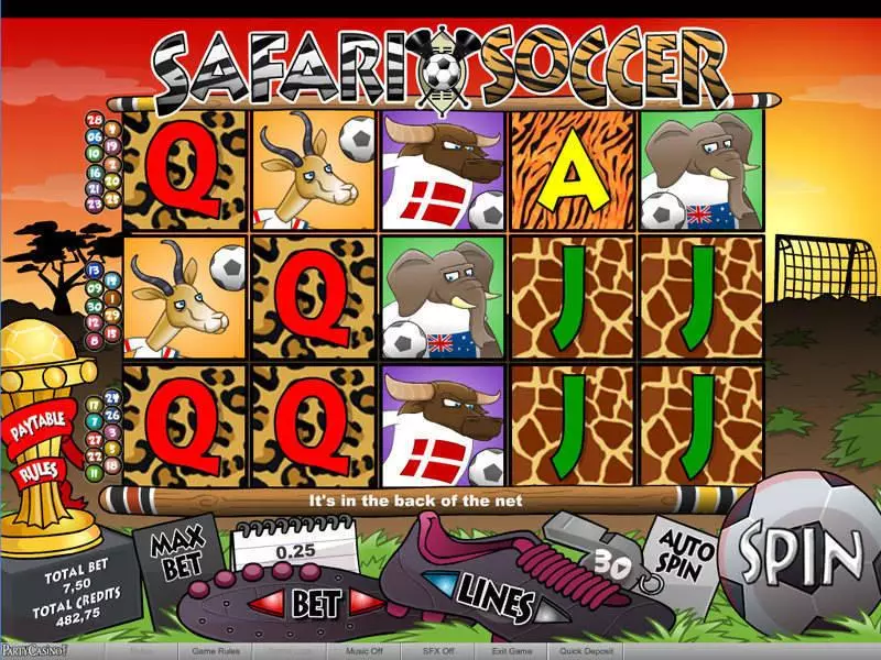 Safari Soccer Free Casino Slot  with, delFree Spins