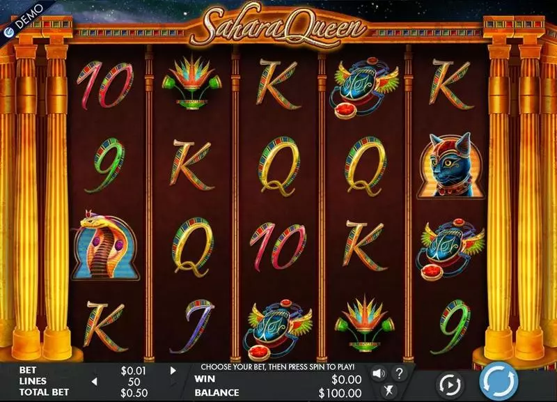 Sahara Queen Free Casino Slot  with, delFree Spins
