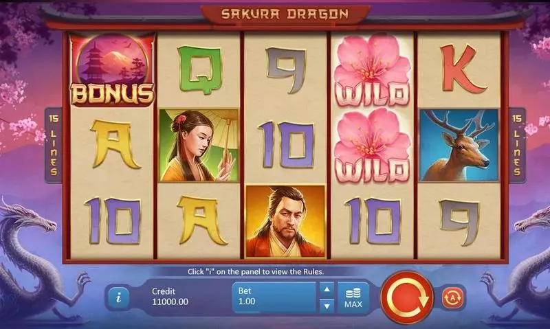 Sakura Dragon Free Casino Slot  with, delFree Spins