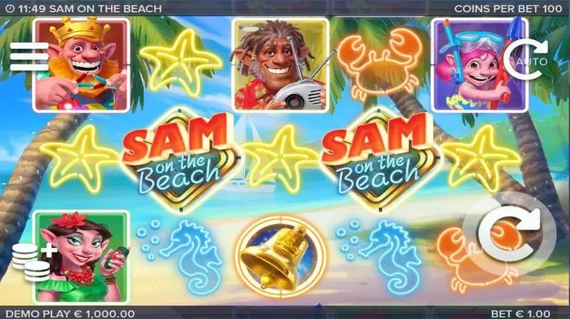 Sam on the Beach Free Casino Slot  with, delFree Spins