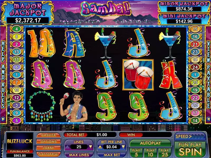 Samba Free Casino Slot  with, delFree Spins