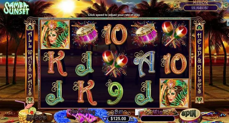 Samba Sunset Free Casino Slot  with, delFree Spins