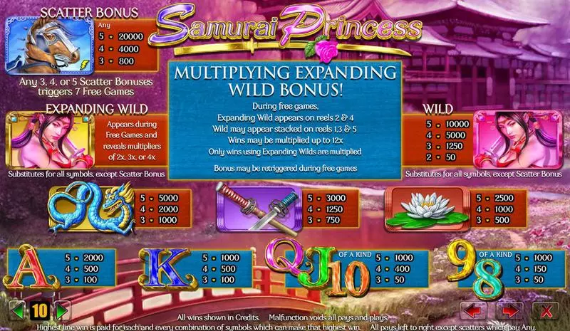 Samurai Princess Free Casino Slot  with, delFree Spins