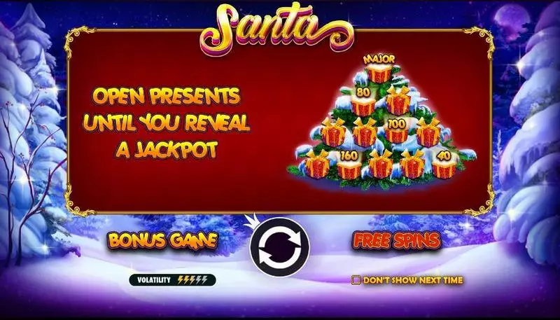 Santa Free Casino Slot  with, delPick a Box