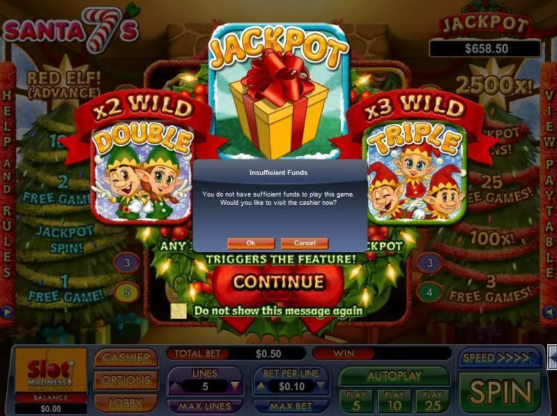 Santa 7's Free Casino Slot  with, delFree Spins