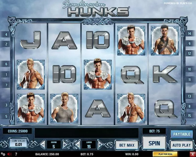 Scandinavian Hunks Free Casino Slot  with, delFree Spins