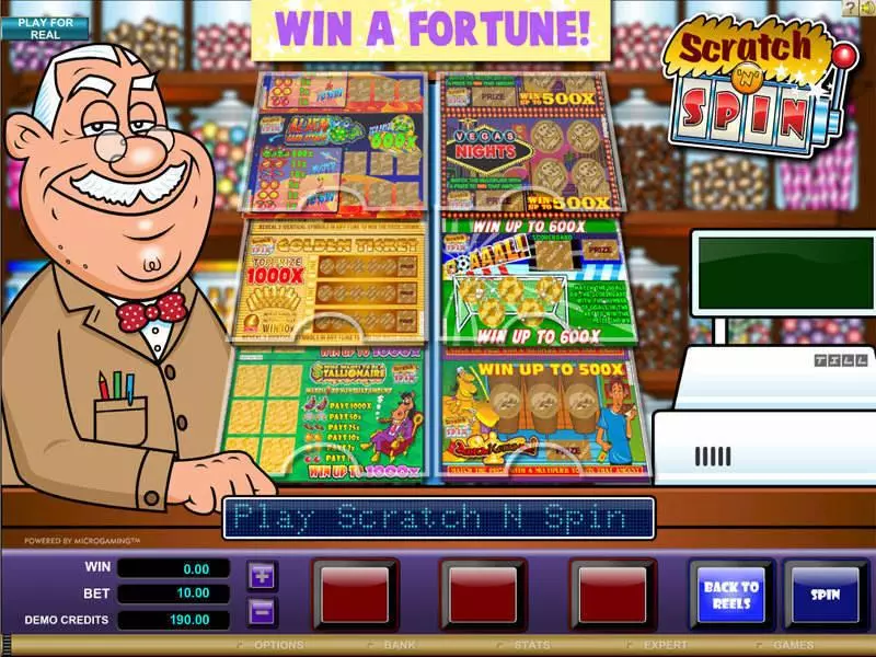 Scratch n Spin Free Casino Slot  with, delSecond Screen Game
