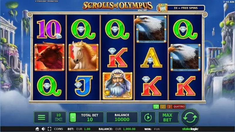 Scrolls of Olympus Free Casino Slot  with, delFree Spins