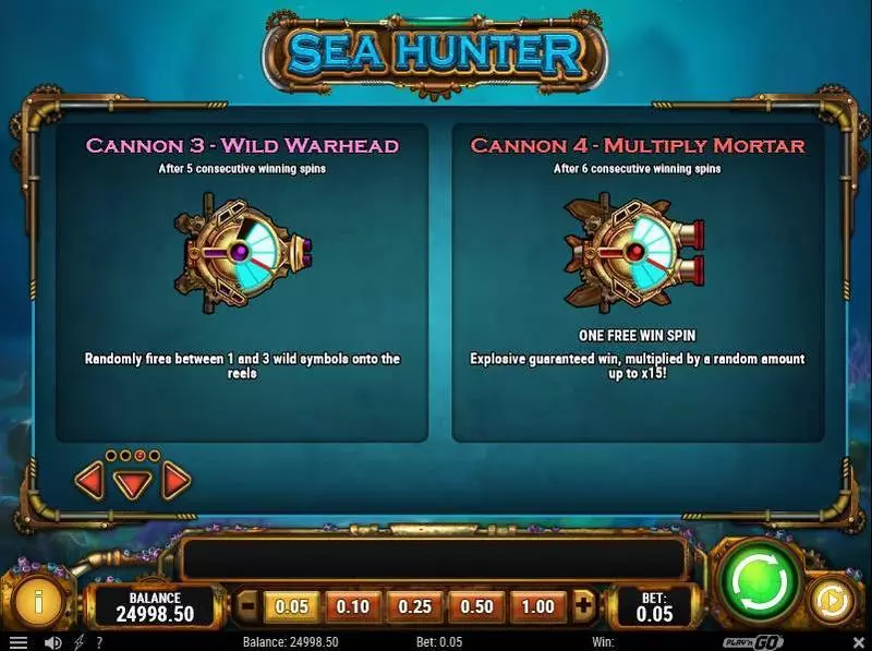 Sea Hunter Free Casino Slot  with, delBonus Meters