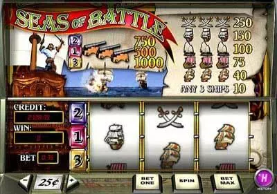 Seas Of Battle Free Casino Slot 