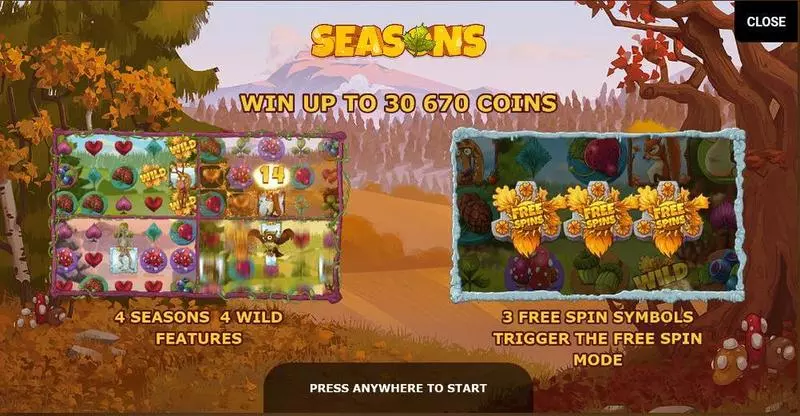 Seasons Free Casino Slot  with, delFree Spins