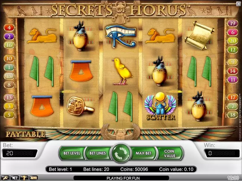 Secrets of Horus Free Casino Slot  with, delFree Spins