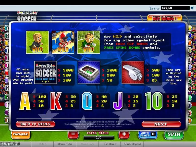 Sensible Soccer Free Casino Slot  with, delFree Spins