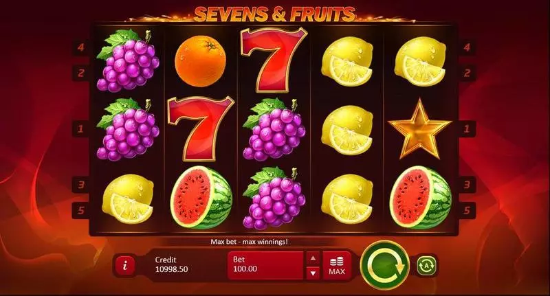 Sevens & Fruits Free Casino Slot 