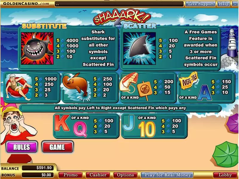 Shaaark Free Casino Slot  with, delFree Spins