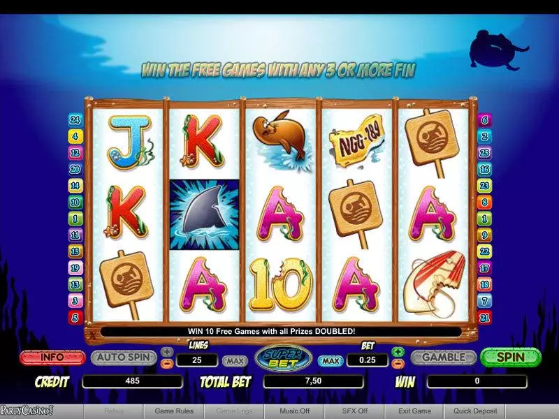 Shaaark Super Bet Free Casino Slot  with, delFree Spins
