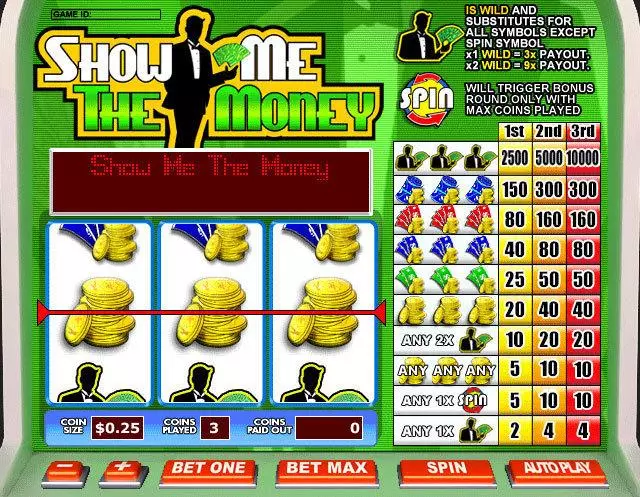 Show Me The Money Free Casino Slot  with, delSecond Screen Game