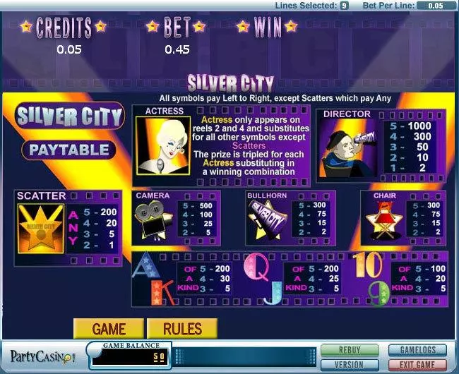 Silver City Free Casino Slot 