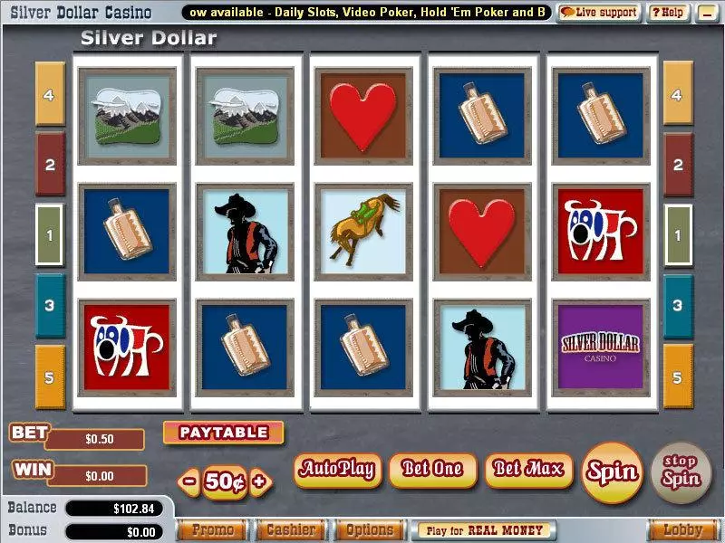 Silver Dollar Free Casino Slot 