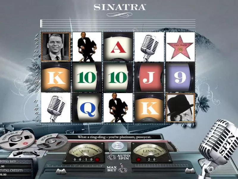 Sinatra Free Casino Slot  with, delSecond Screen Game