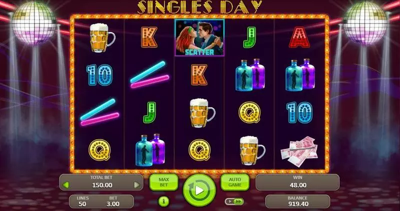 Singles Day Free Casino Slot  with, delFree Spins