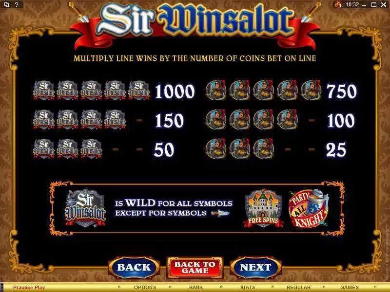Sir Winsalot Free Casino Slot  with, delFree Spins