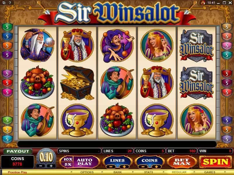 Sir Winsalot Free Casino Slot  with, delFree Spins