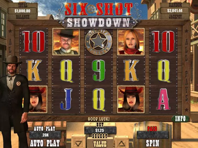 Six Shot Showdown Free Casino Slot  with, delSecond Screen Game