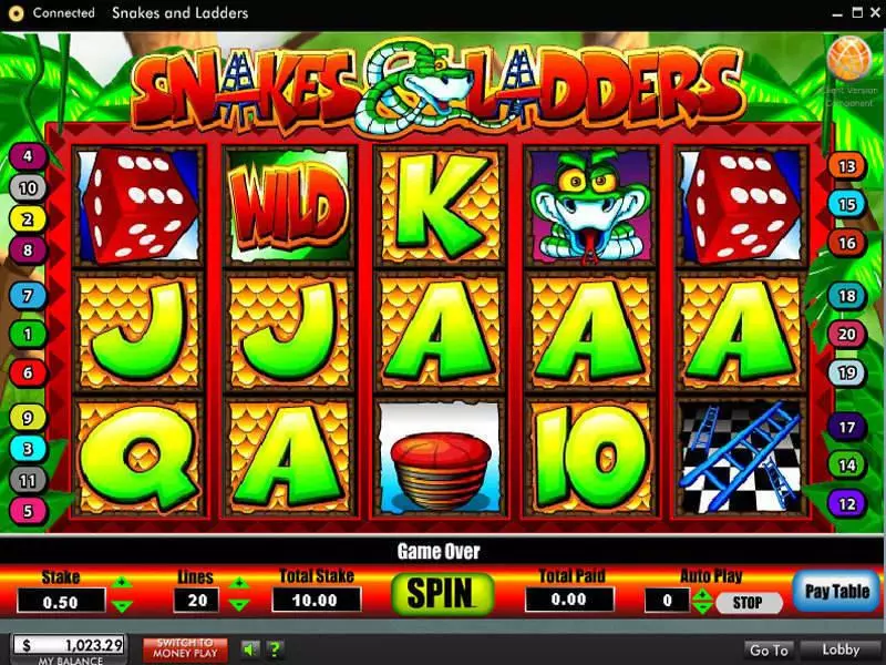 Snakes and Ladders Free Casino Slot  with, delFree Spins