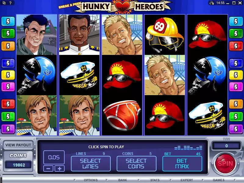 Sneak a Peek - Hunky Heroes Free Casino Slot  with, delFree Spins