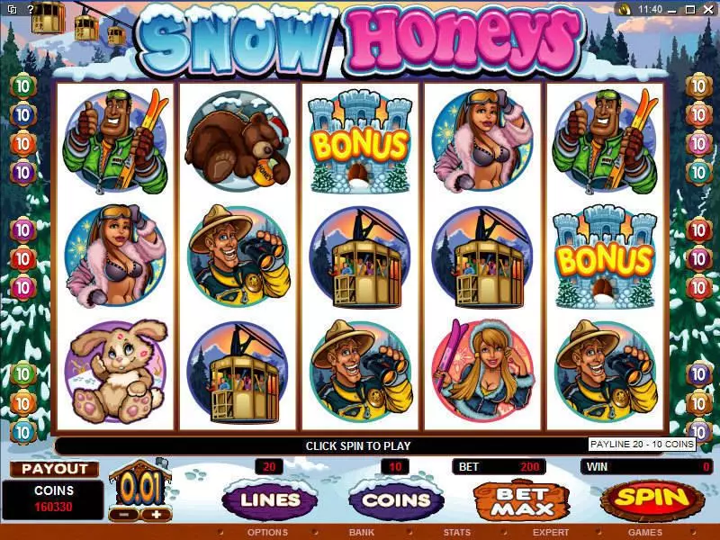 Snow Honeys Free Casino Slot  with, delFree Spins