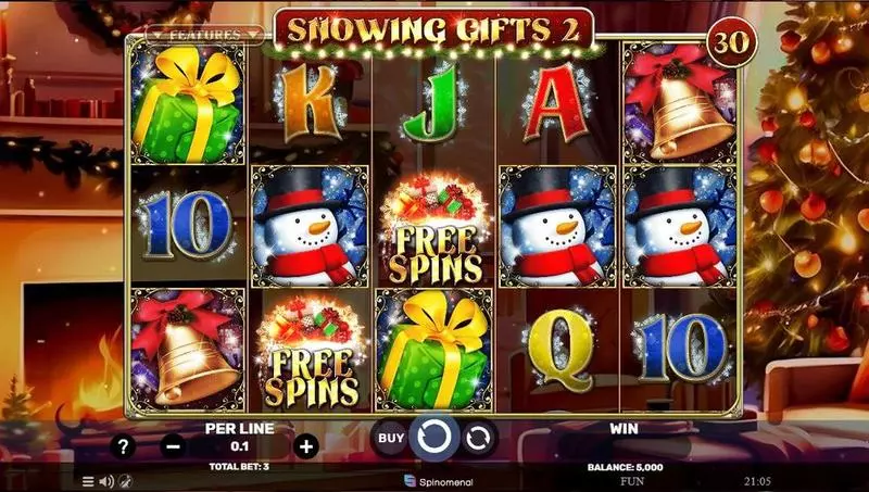 Snowing Gifts 2 Free Casino Slot  with, delFree Spins