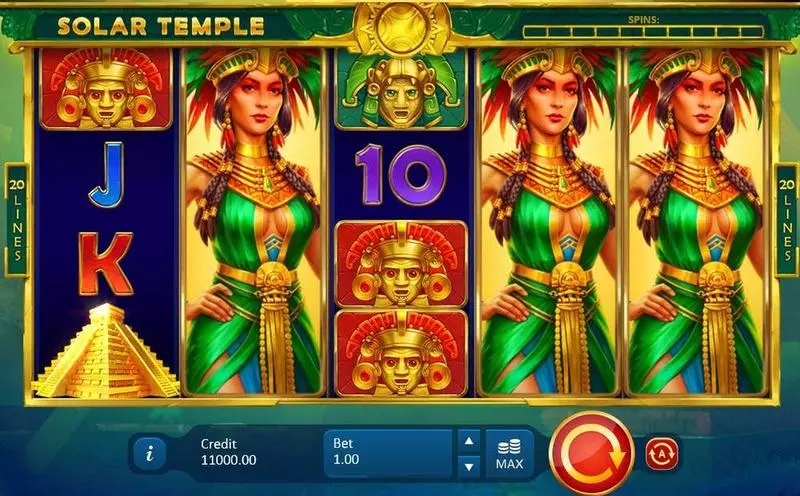 Solar Temple Free Casino Slot  with, delFree Spins