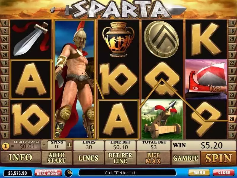 Sparta Free Casino Slot  with, delFree Spins