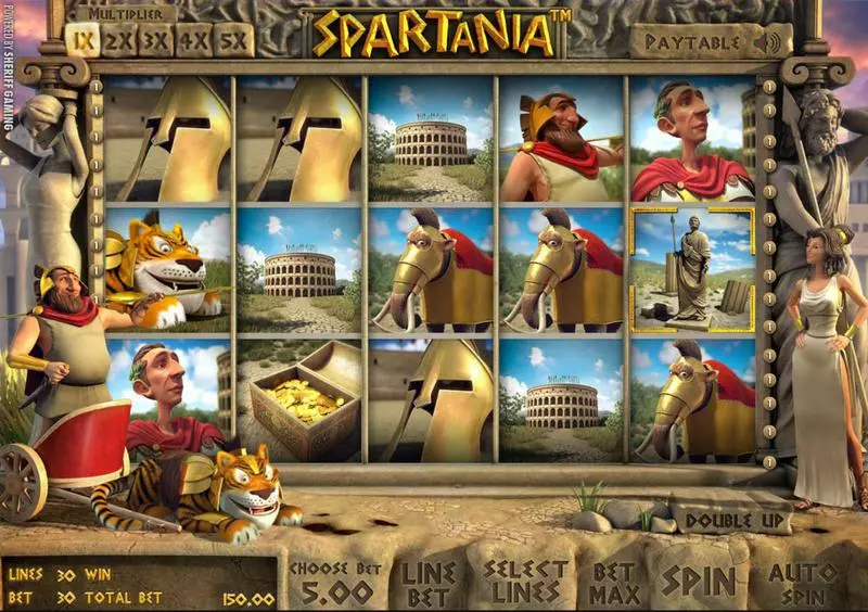 Spartania Free Casino Slot  with, delWheel of Fortune